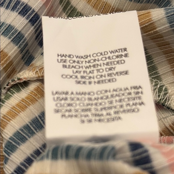 NWT Speechless Tan and Blue Sleeveless V-Neck Sundress - Picture 7 of 10